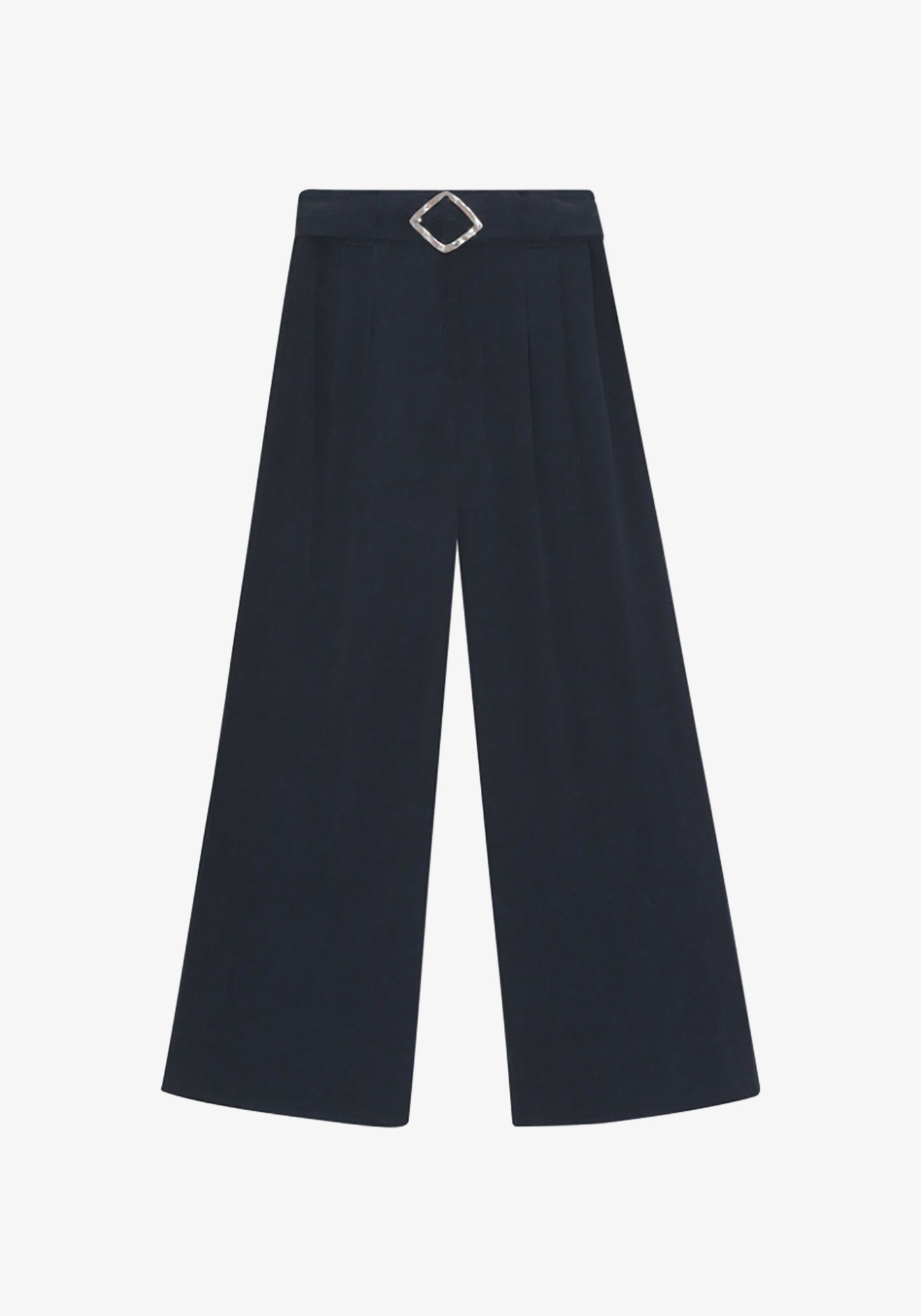 Light Structured Jacquard Wide Trousers - Morgan Clare