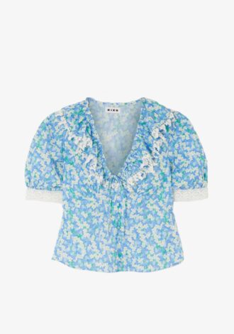 Rihanna Floral Collar Blouse