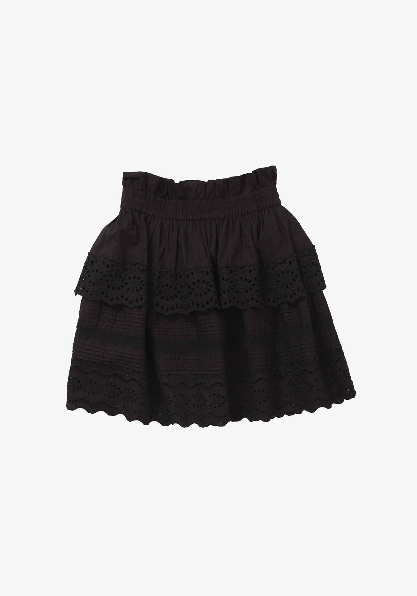 Georgina Eyelet Tiered Skirt - Morgan Clare