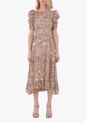 Marte Lurex Puff Sleeve Dress