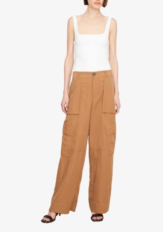 Mid Rise Fluid Cargo Trouser