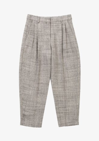 Cropped Pleated Trousers