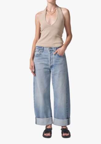 Ayla Baggy Cuffed Crop Gemini