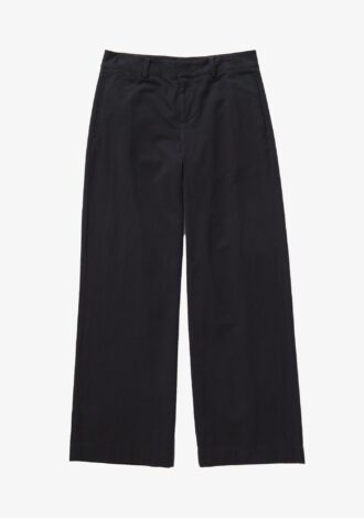 Cotton Wide Leg Pant Navy