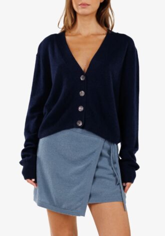 Acai Fitted Cardigan Navy