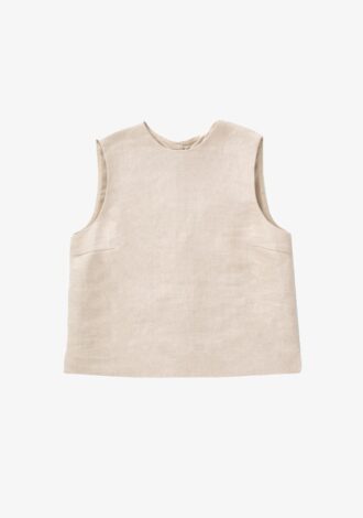 Sleeveless Linen Top