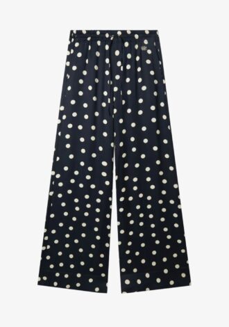 Polka Dot Wide Leg Trousers