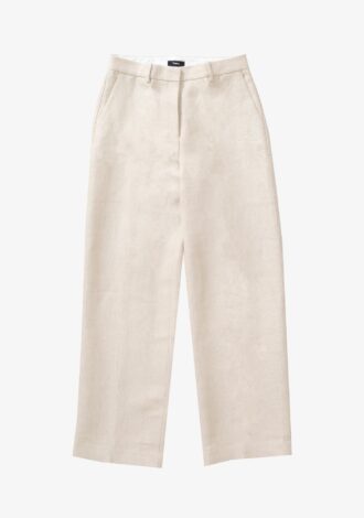 Straight Leg Linen Pant