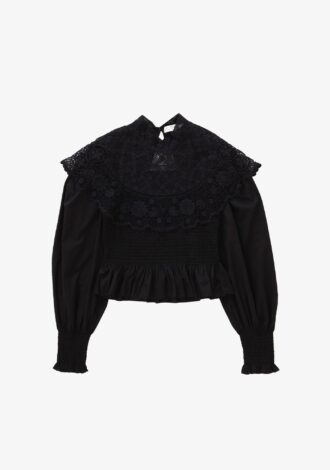 Serita Long Sleeve Top Black