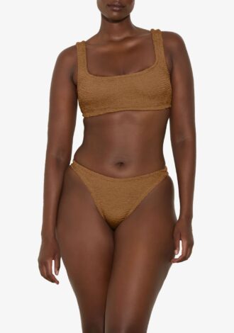 Xandra Bikini Metallic Cocoa