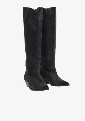 Denvee Suede Boots Black