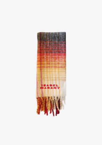 Firny Check Scarf Midnight/Red Mird