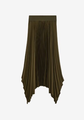 Knit Weave Plissé Ade Skirt