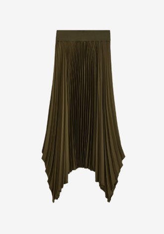 Knit Weave Plissé Ade Skirt