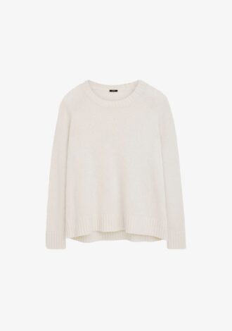 Open Cashmere Round Neck Jumper