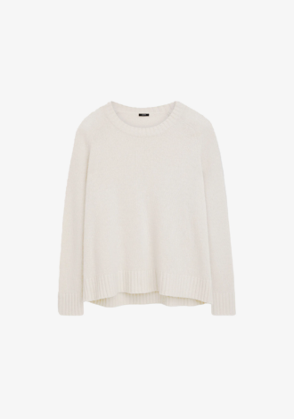 Open Cashmere Round Neck Jumper