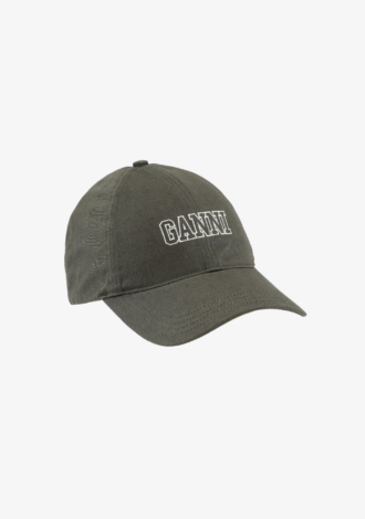 Green Embroidered Logo Cap