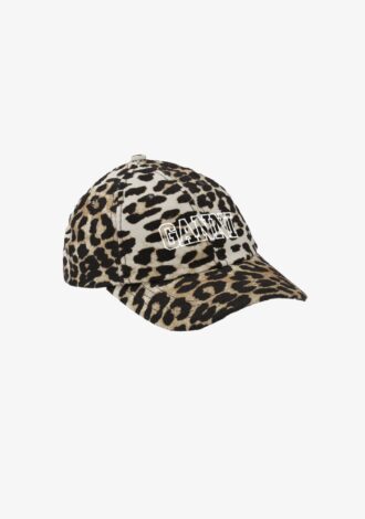 Leopard Embroidered Logo Cap