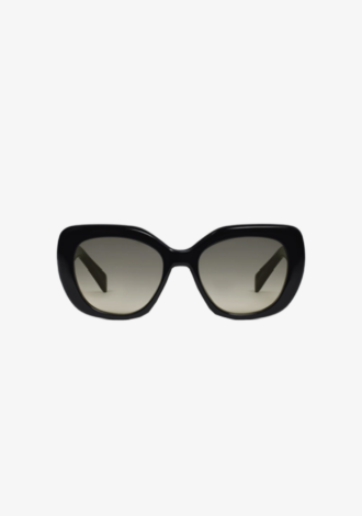 Large Triomphe 06 Sunglasses Acetate Black