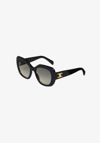 Large Triomphe 06 Sunglasses Acetate Black