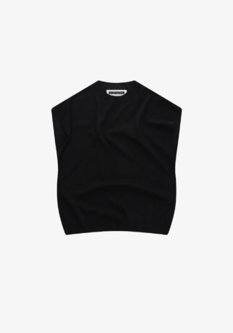 Lucca Crew Neck Tank Black