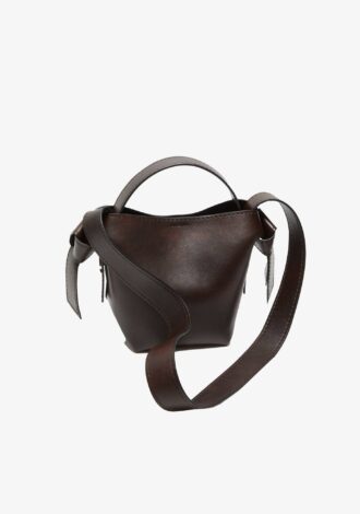 Musubi Mini Shoulder Bag Dark Brown