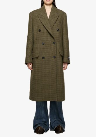 Ohama Tweed Houndstooth Coat