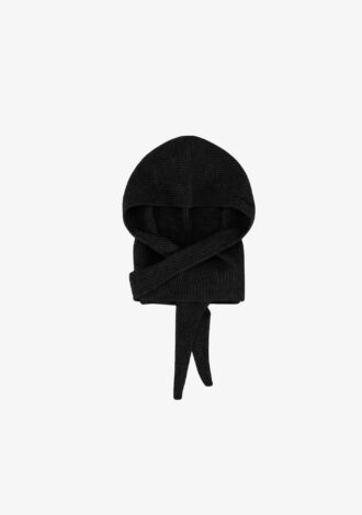 Soft Wool Balaclava Black