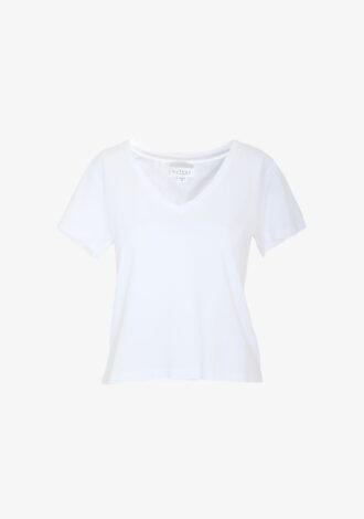 Adina V Neck Tee White