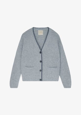 Cashmere Blanket Stitch Cardigan