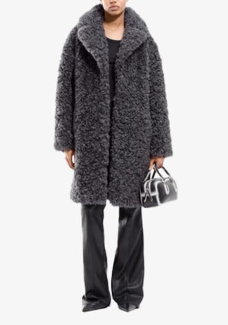 Camille Cocoon Coat Smoke Grey