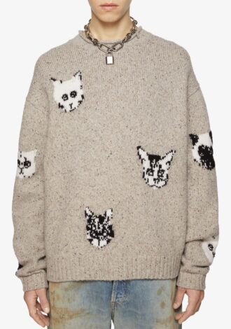 Kuelu Cat Jacquard Jumper