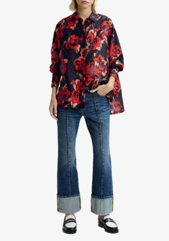 Gwendolyn Floral Silk Shirt