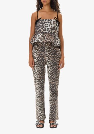 Leopard 3D Jacquard Top