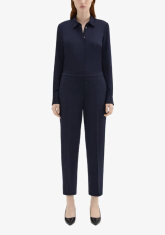 Treeca Trouser Good Wool Navy