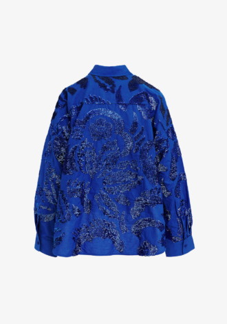 Gloria Blue Sequin Shirt