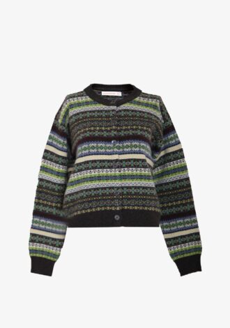 Ada Geelong Crewneck Cardigan Fairisle