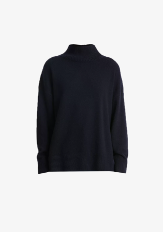 Drop Shoulder Turtleneck Sweater