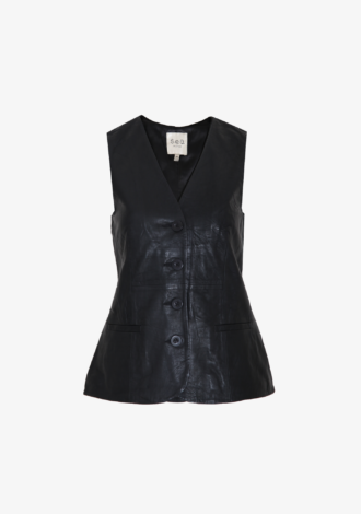 Lucie Leather Vest