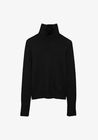 Pure Cashmere High Neck Jumper Black