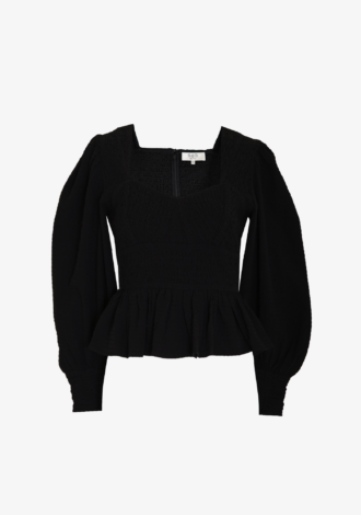 Regina Seersucker Long Sleeve Top