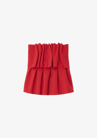 Sculpted Tube Top Red