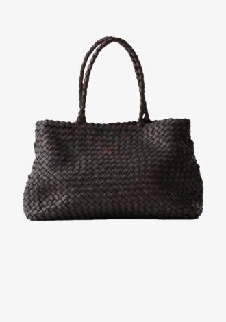 Vintage Mesh Tote Dark Brown