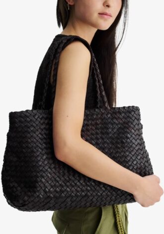 Vintage Mesh Tote Dark Brown