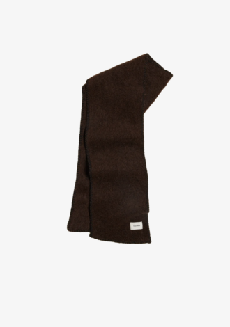 Aster Stitch Scarf Brown