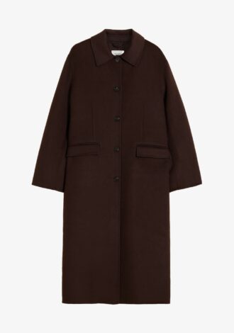 Felsa Wool Coat Dark Brown