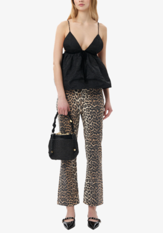 Leopard Betzy Cropped Jeans