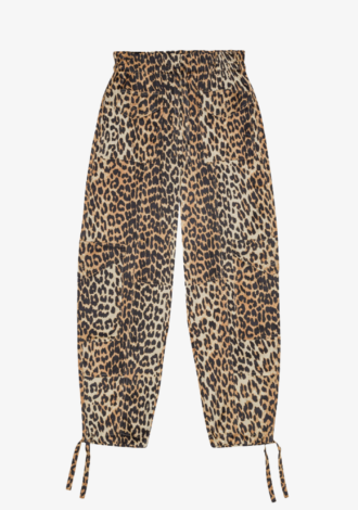 Leopard Satin Trousers