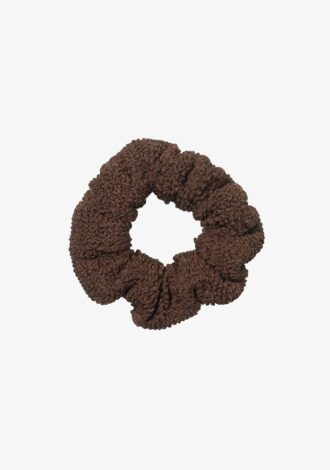 Scrunchie Metallic Chocolate