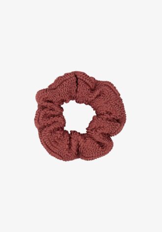 Scrunchie Metallic Rosewood